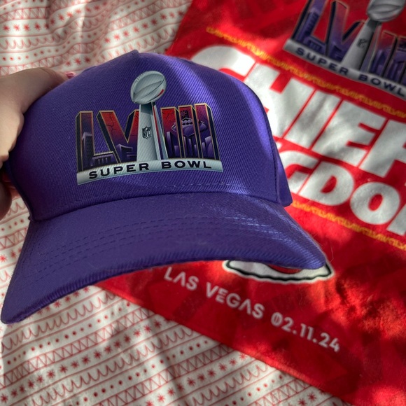 Super Bowl LVIII purple tailgate hat set #NFL - Picture 6 of 7
